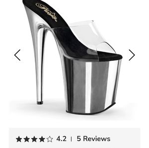 Chrome pleasure heels